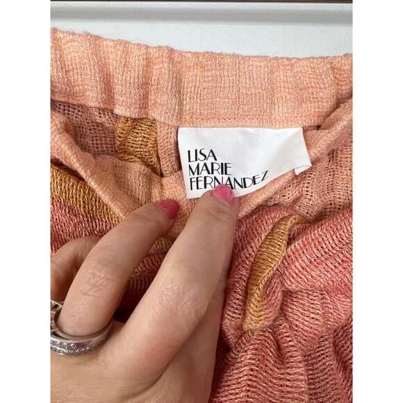 NEW Lisa Marie Fernandez Gauze Tie Striped Farrah Halter Top and Shorts Set - Picture 6 of 12